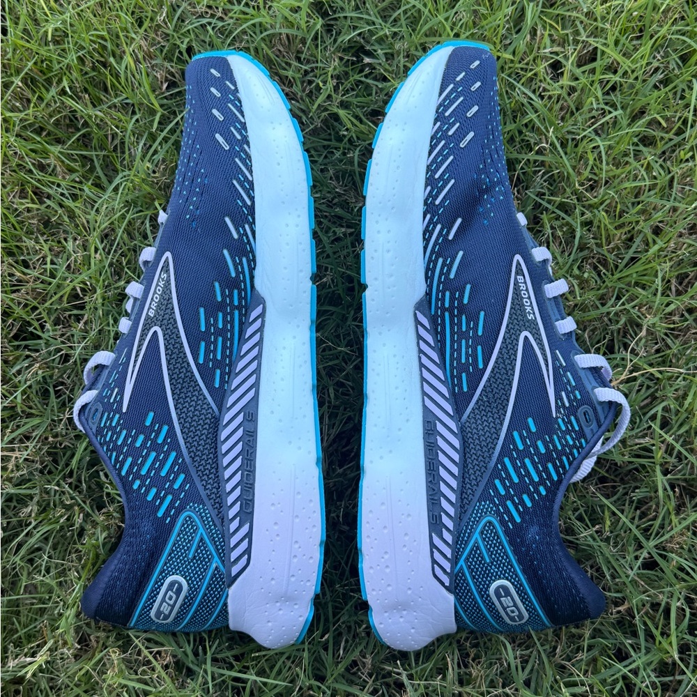 Brooks Glycerin GTS Navy and Teal Women's Running Shoes - Picture 5 of 12